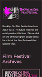 Mobile Screenshot of brooklyngirlfilmfest.com