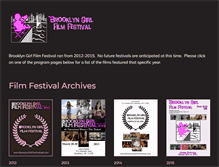 Tablet Screenshot of brooklyngirlfilmfest.com